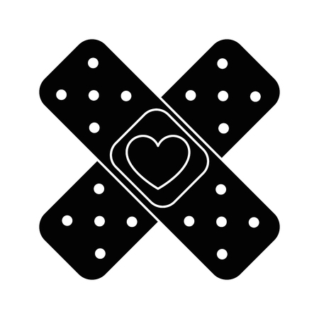 Medicinal bandages isolated icon vector illustration designのイラスト素材