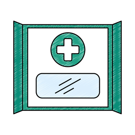 medical box isolated icon vector illustration designのイラスト素材