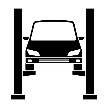 Car in synchronization platform vector illustration design.のイラスト素材