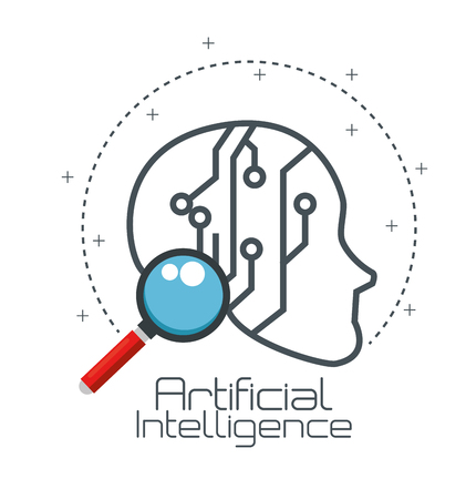 artificial inteligence technology set icons vector illustration designのイラスト素材