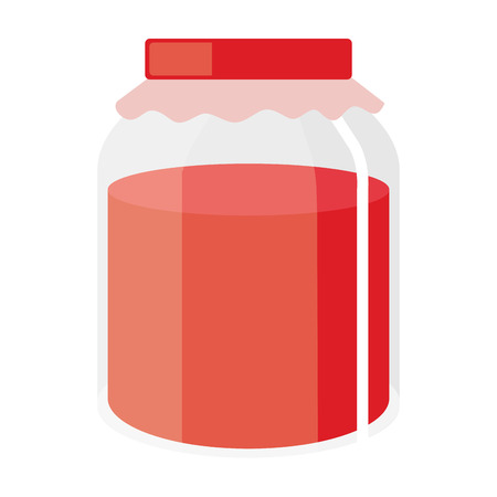 jar with jam isolated icon vector illustration designのイラスト素材