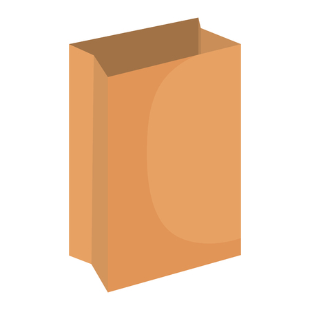 shopping paper supermarket bag vector illustration designのイラスト素材
