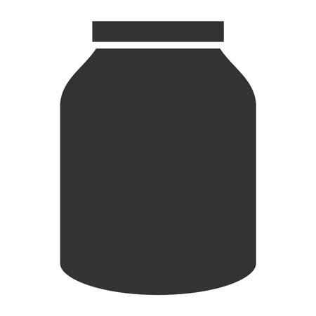 glass jar isolated icon vector illustration designのイラスト素材