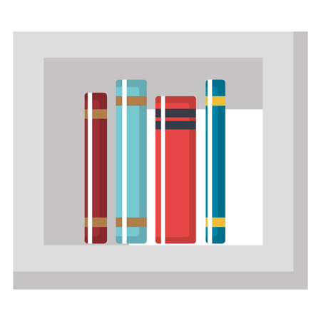 shelf with books icon vector illustration designのイラスト素材