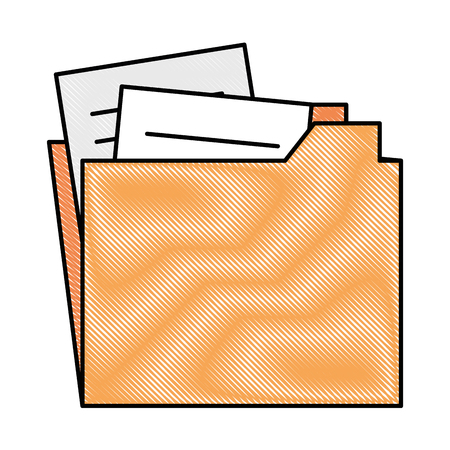 folder document isolated icon vector illustration designのイラスト素材
