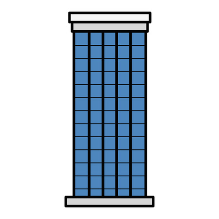 big building facade front vector illustration designのイラスト素材