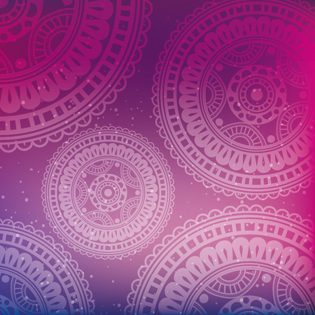 colors mandala decoration background vector illustration designのイラスト素材