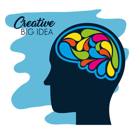 creative big idea set icons vector illustration designのイラスト素材