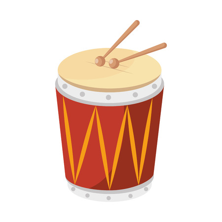 tropical drum instrument icon vector illustration designのイラスト素材