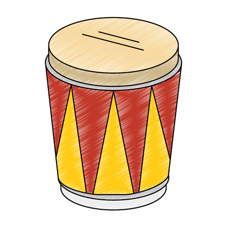 tropical drum instrument icon.のイラスト素材