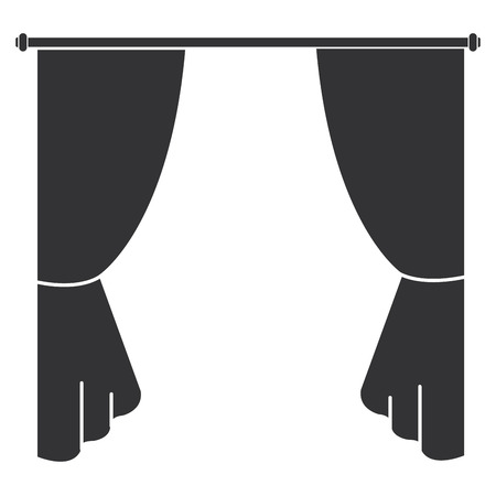 window courtain isolated icon vector illustration designのイラスト素材