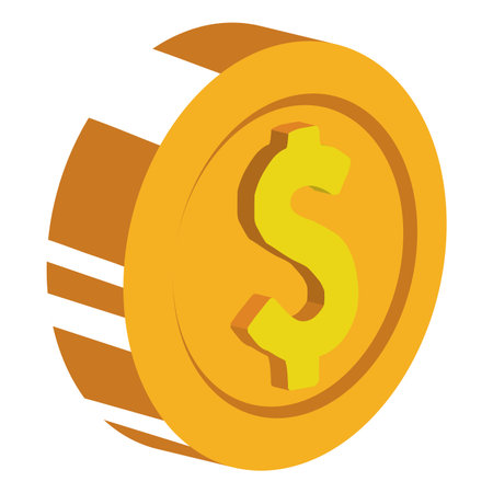 coins money isolated icon vector illustration designのイラスト素材