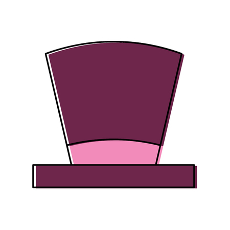 top hat elegant fashion accessory vector illustrationのイラスト素材