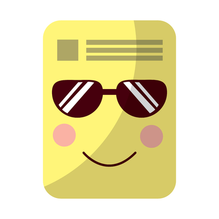 paper document character note vector ilustrationのイラスト素材