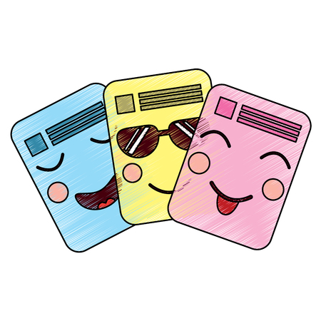 documents emoji icon image vector illustration designのイラスト素材