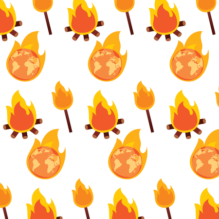 Flame pattern vector illustrationのイラスト素材