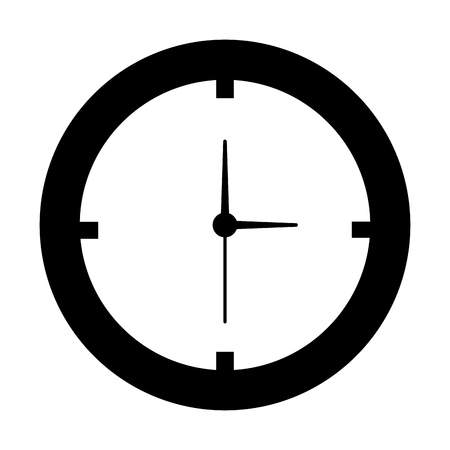 time clock isolated icon vector illustration designのイラスト素材