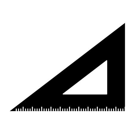 Triangle rule school supply icon vector illustration design.のイラスト素材