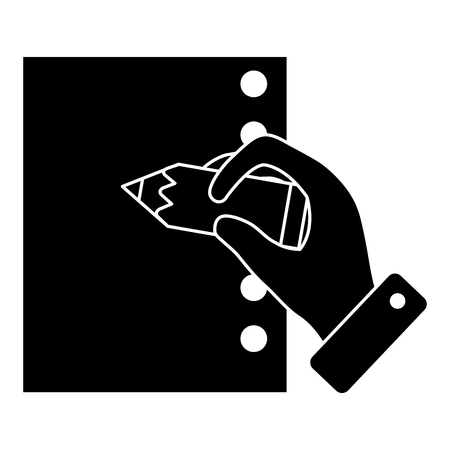 Hand writing with pencil vector illustration design.のイラスト素材