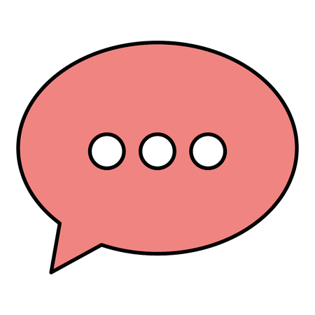 speech bubble message icon vector illustration designのイラスト素材