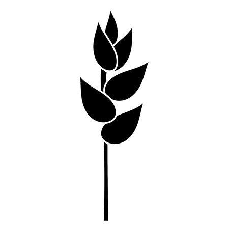 tropical and exotic heliconia vector illustration designのイラスト素材