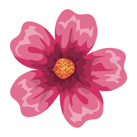 Tropical and exotic flower decorative vector illustration designのイラスト素材
