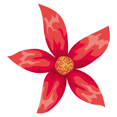 tropical and exotic flower decorative vector illustration designのイラスト素材