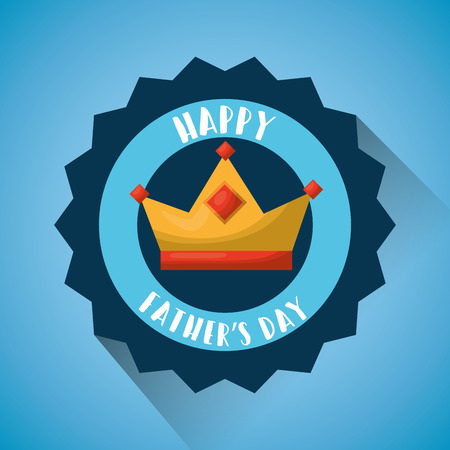 happy fathers day greeting card celebration party vector illustrationのイラスト素材