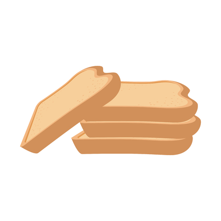 Bread toast isolated icon vector illustration designのイラスト素材