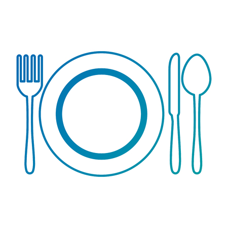 Dish with cutleries icon vector illustration designのイラスト素材
