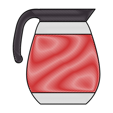 Coffee teapot isolated icon vector illustration designのイラスト素材