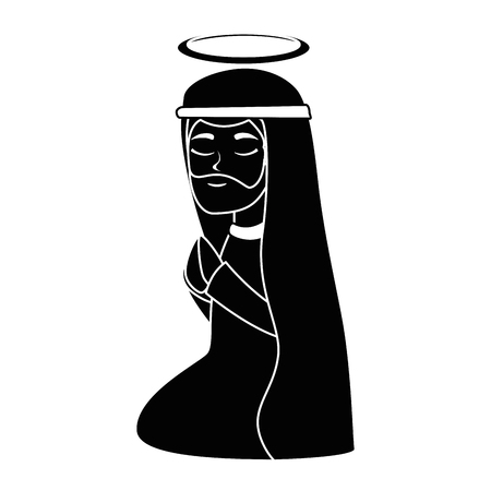 cute saint joseph character vector illustration designのイラスト素材