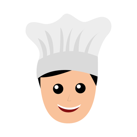 professional chef avatar character vector illustration designのイラスト素材