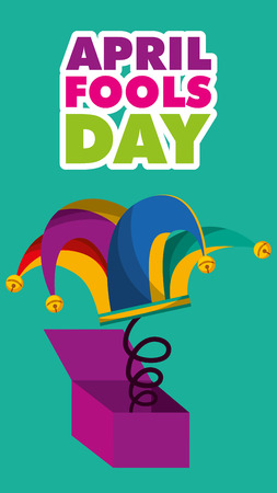 april fools day banners decoration greeting card vector illustrationのイラスト素材