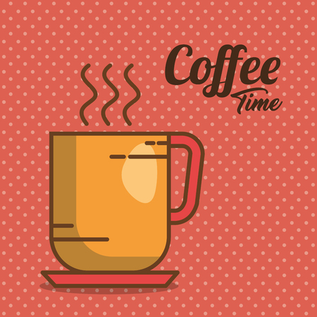 delicious coffee time elements vector illustration designのイラスト素材