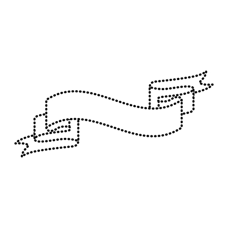 ribbon banner decoration ornament vector illustration imageのイラスト素材