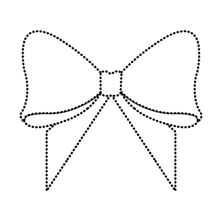 bow ribbon decoration design vector illustration imageのイラスト素材