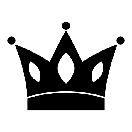 crown jewelry royal monarch vector illustration black and white designのイラスト素材
