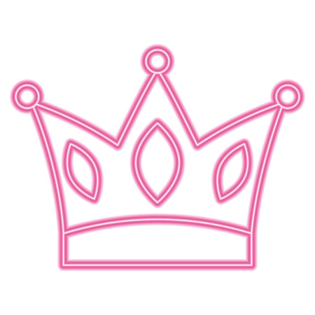 crown jewelry royal monarch vector illustration neon designのイラスト素材