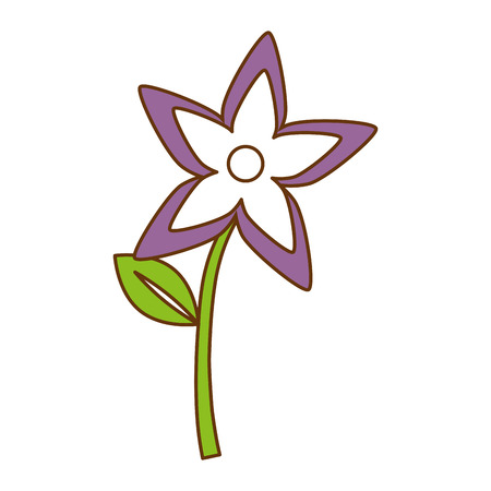 cute flower garden decoration vector illustration designのイラスト素材