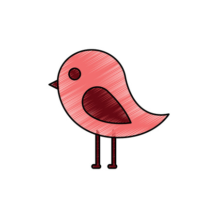 bird cartoon icon image vector illustration design  sketch styleのイラスト素材