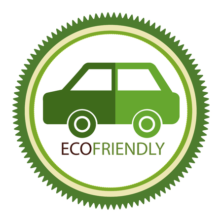 eco friendly environmental label vector illustration designのイラスト素材