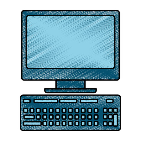 computer keyboard technology device equipment vector illustration drawing designのイラスト素材