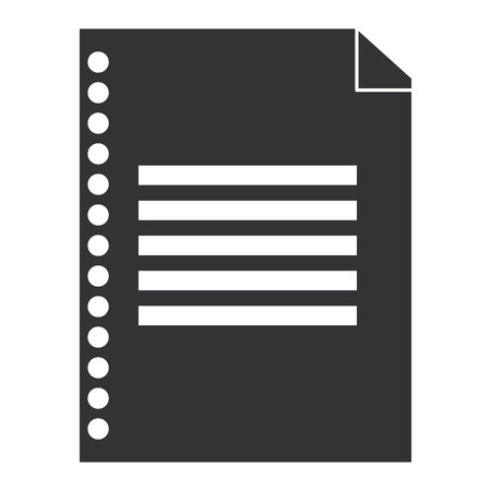 paper document isolated icon vector illustration designのイラスト素材