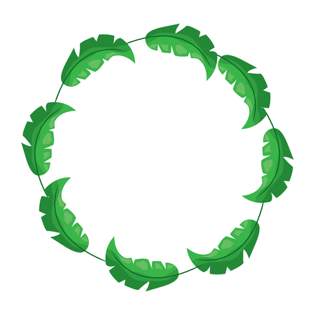 wreath flora natural decoration ornament vector illustrationのイラスト素材