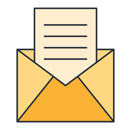 envelope mail isolated icon vector illustration designのイラスト素材