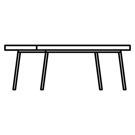 office desk empty icon vector illustration designのイラスト素材