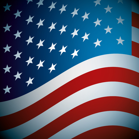 flag of united states patriotism national symbol vector illustrationのイラスト素材