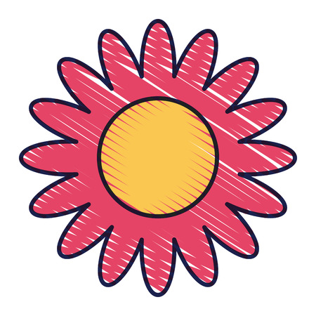 pink flower decoration ornament natural vector illustration drawing color designのイラスト素材