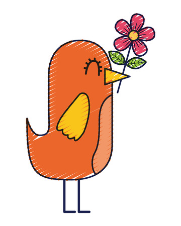 flower in pot decoration interior ornament vector illustrationのイラスト素材